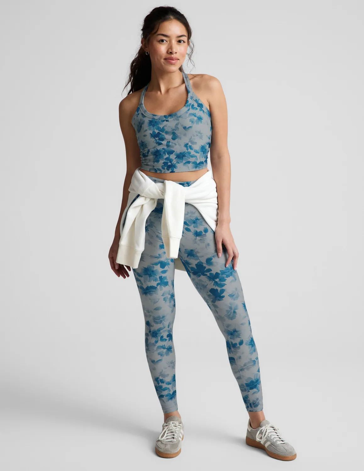 Beyond Yoga SoftMark On The Up linne Daydream Meadow sport-bh