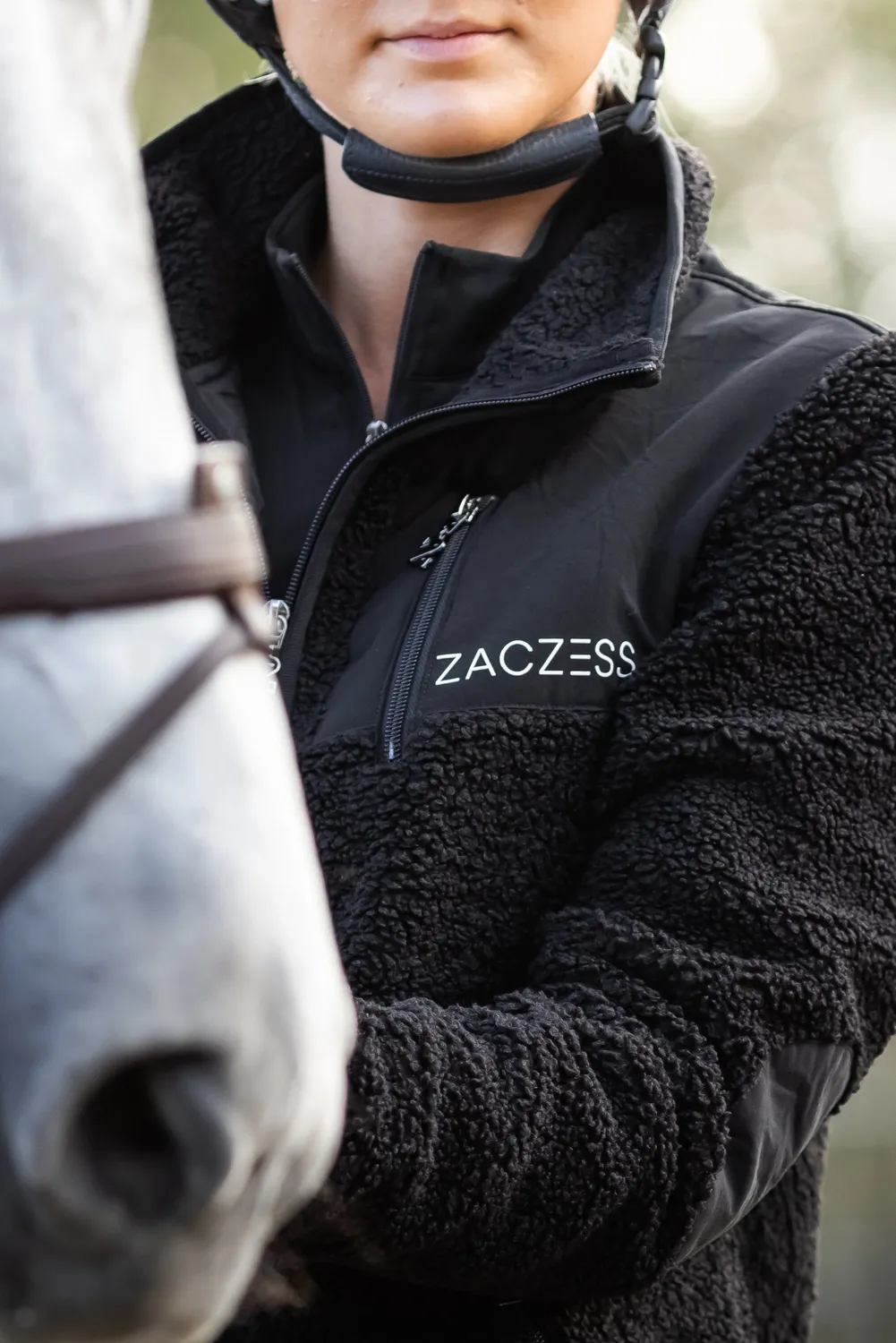 ZacZess Ascot pilejacka svart vindstoppande utan luva