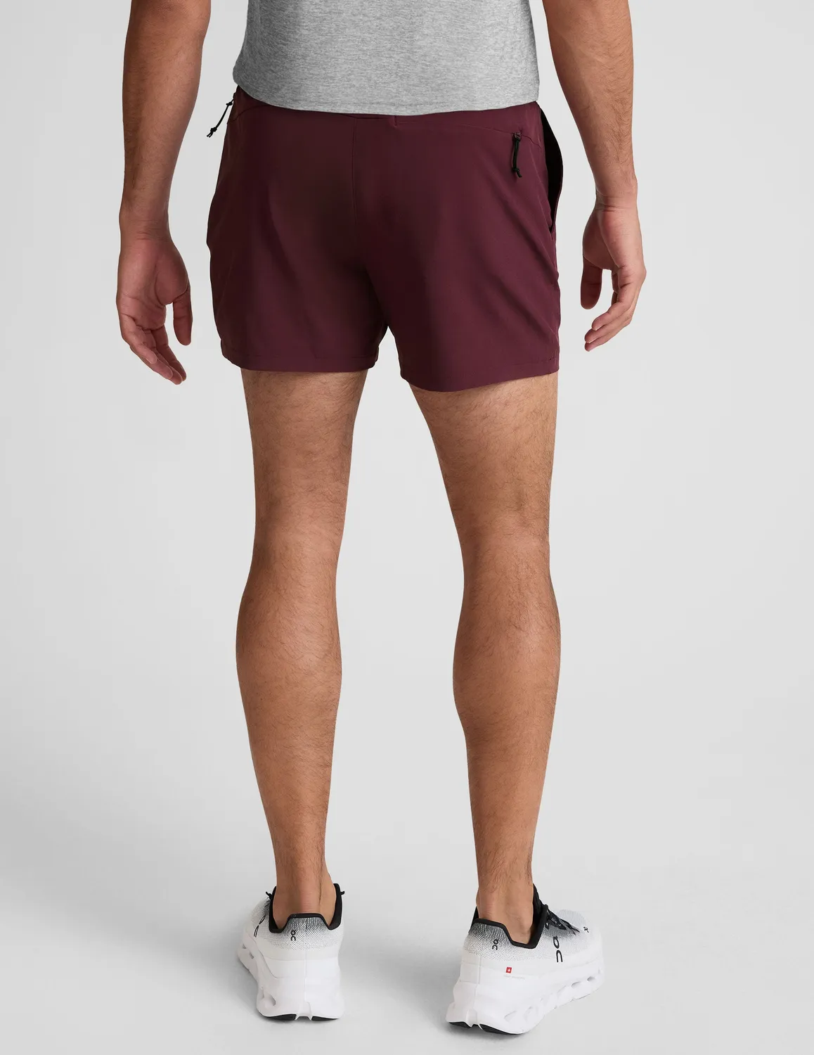 Beyond Yoga Pivotal 2.0 Men's Lined Short 5" shorts Deep Maroon vinröd