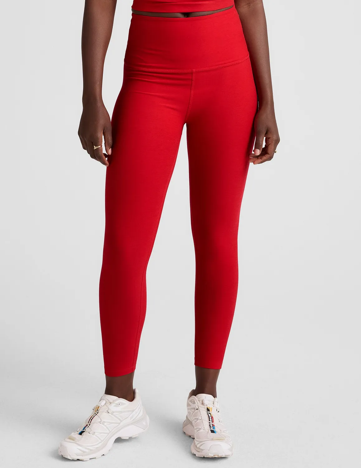 Beyond Yoga Spacedye Walk And Talk caprileggings Candy Apple Red