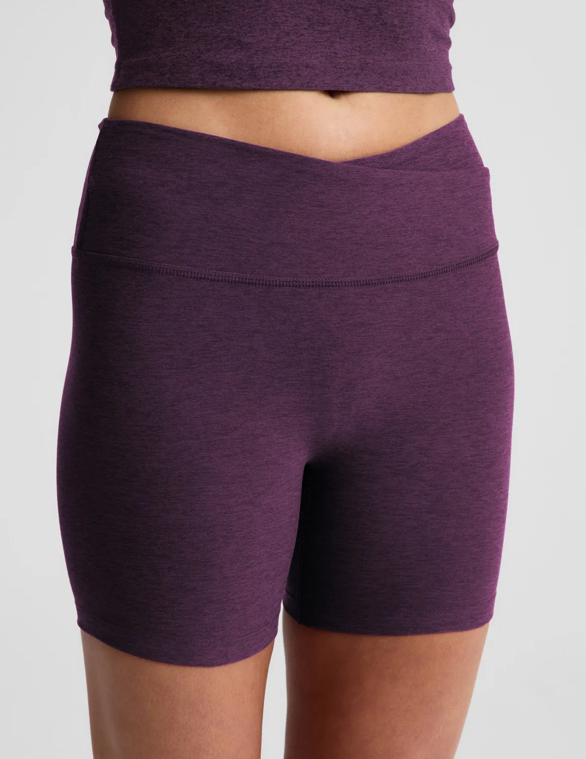 Beyond Yoga Spacedye No Front Seam 5 Biker Short cykelbyxor lila
