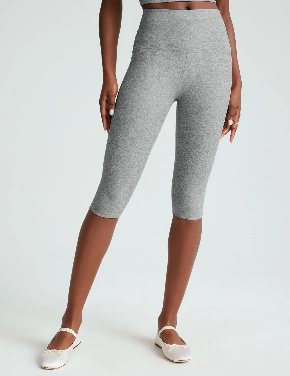 Beyond Yoga Spacedye Pedal Pusher leggings silver mist croppad