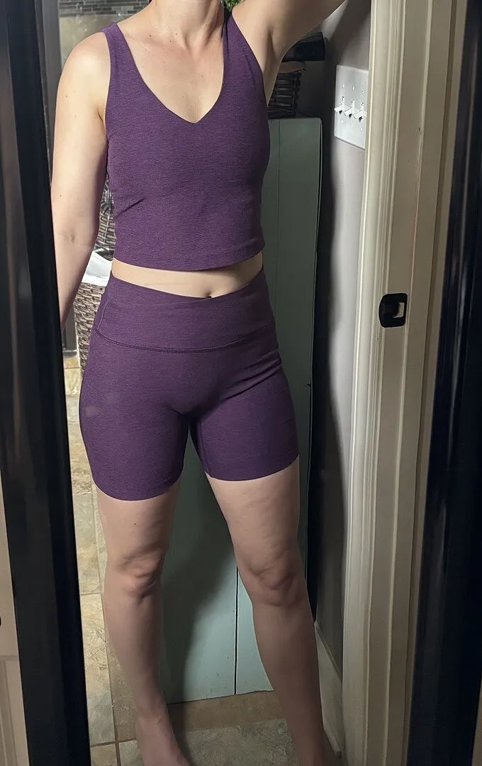 Beyond Yoga Spacedye No Front Seam 5" bikershorts Darkest Night