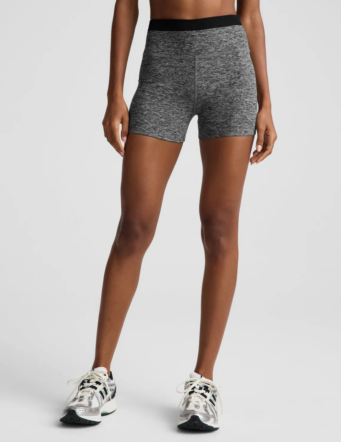 Beyond Yoga Spacedye Layered 3 Short shorts Heather Gray