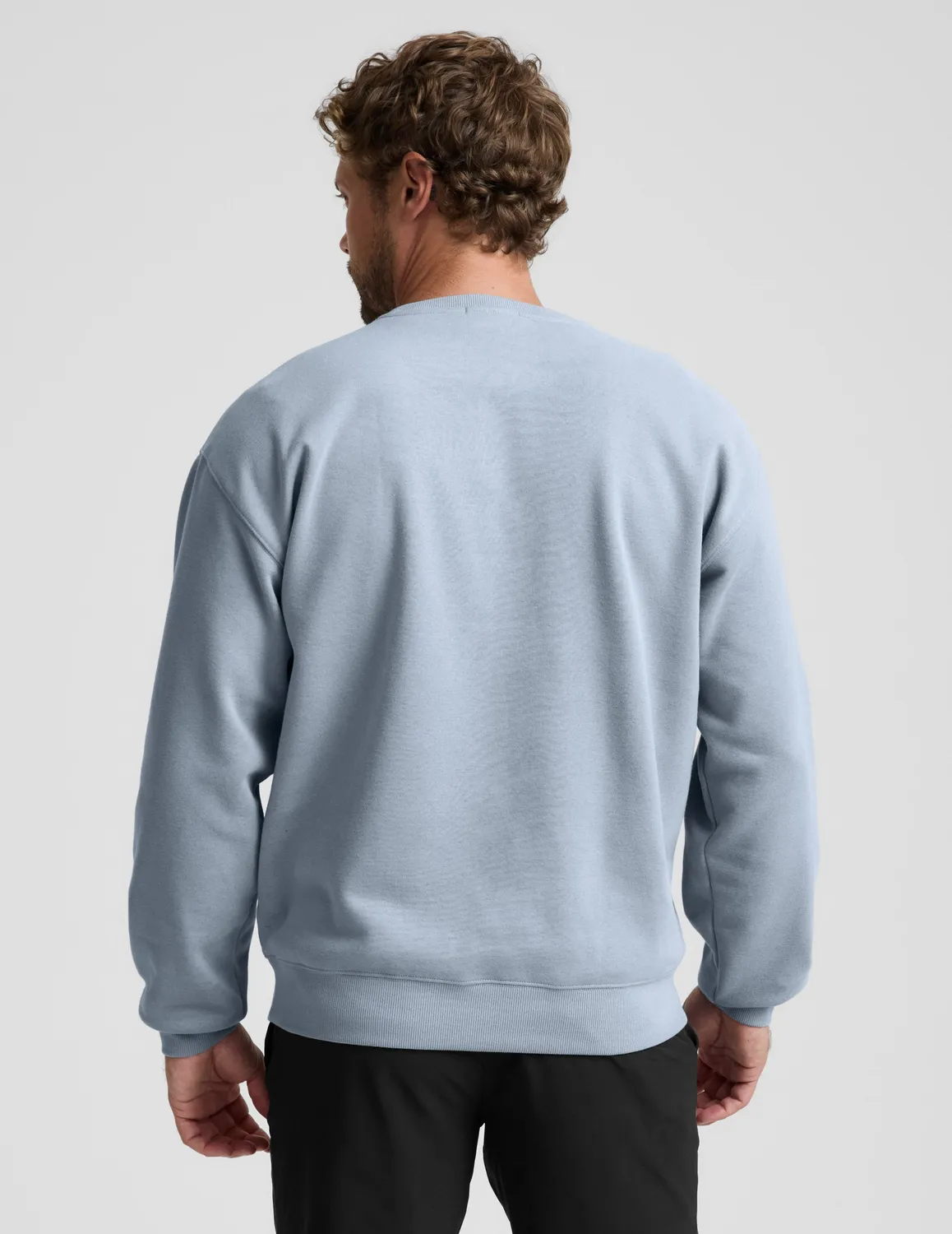 Beyond Yoga LuxeFleece Crewneck sweatshirt herr Dusty Blue mjuk