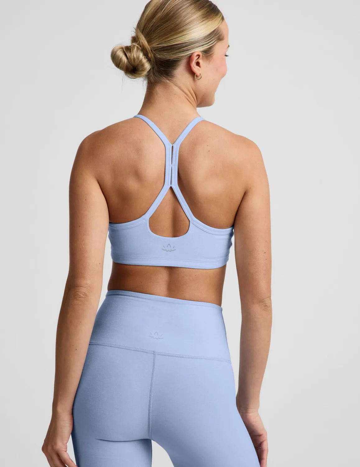 Beyond Yoga Spacedye Slim Racerback Bra bh Pastel Periwinkle mellanstöd