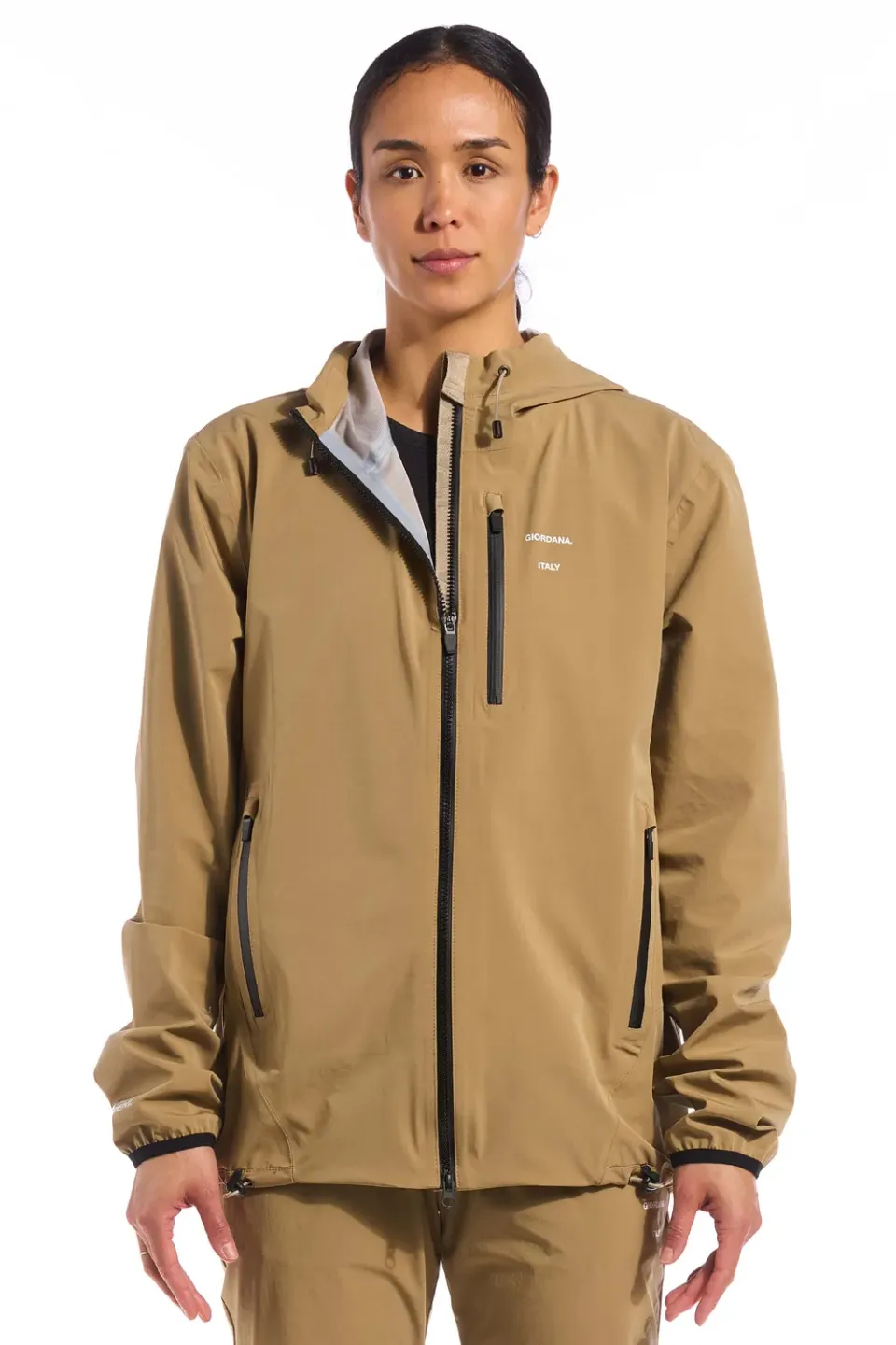 Giordana Jetty regnjacka khaki vattentät 3-lager