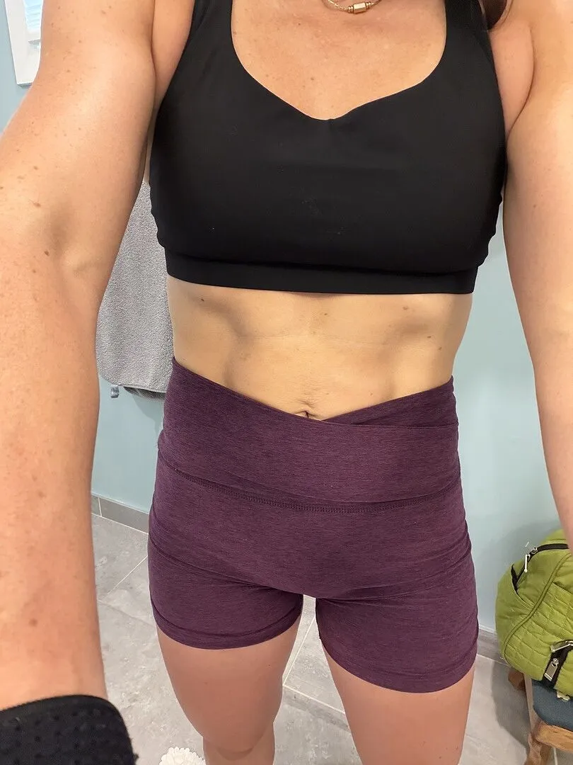 Beyond Yoga Spacedye No Front Seam 5" bikershorts Darkest Night