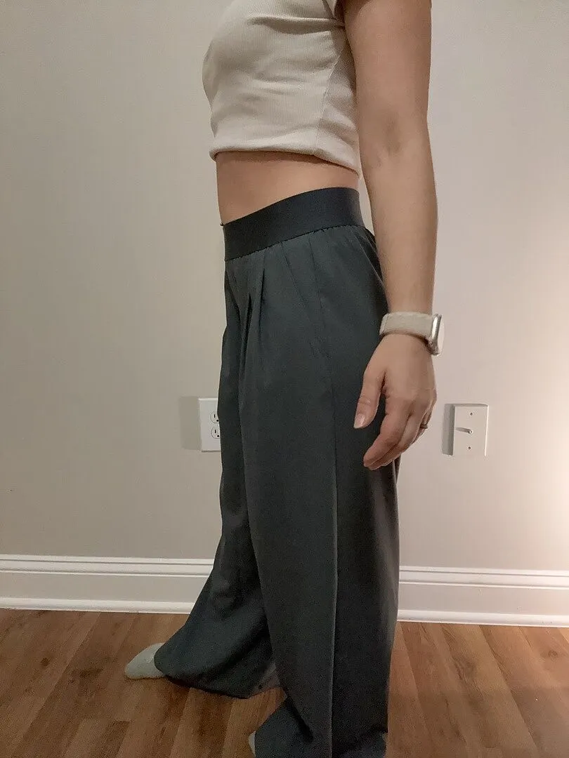 Beyond Yoga Elasticated Wide Leg Pant 31" byxor Cabernet röda