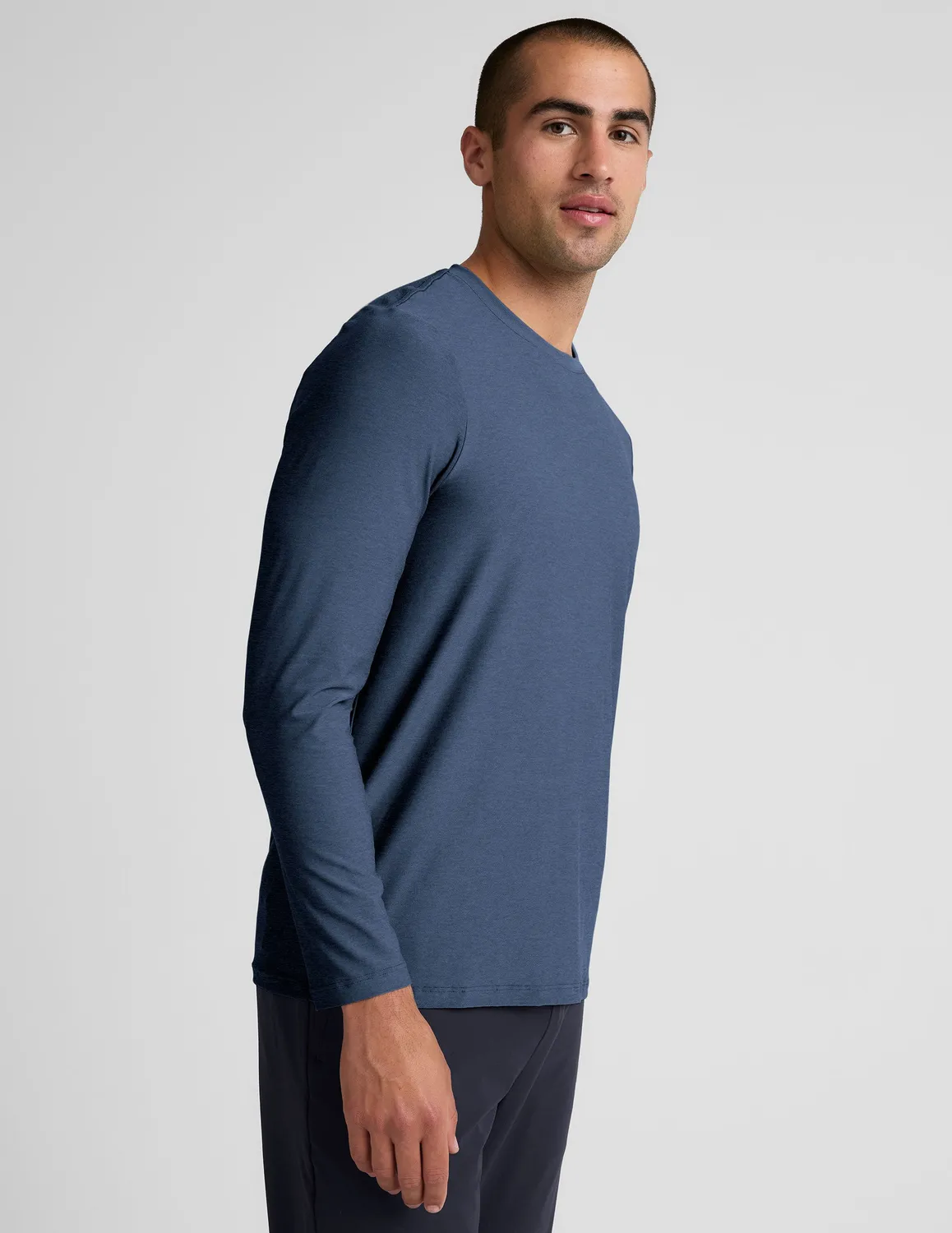 Beyond Yoga Always Beyond Long Sleeve Crew 2.0 tröja Ocean Indigo