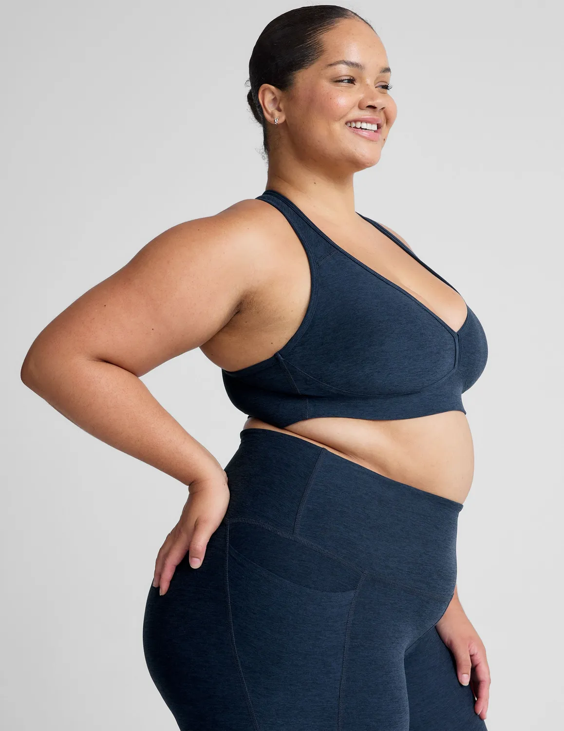 Beyond Yoga Spacedye Lift Your Spirits Bra sportbh Nocturnal Navy