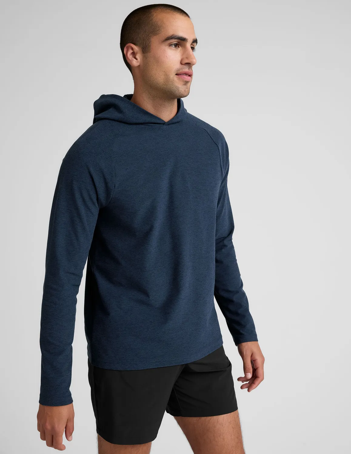 Beyond Yoga Spacedye Go-To hoodie herr navy fukttransporterande