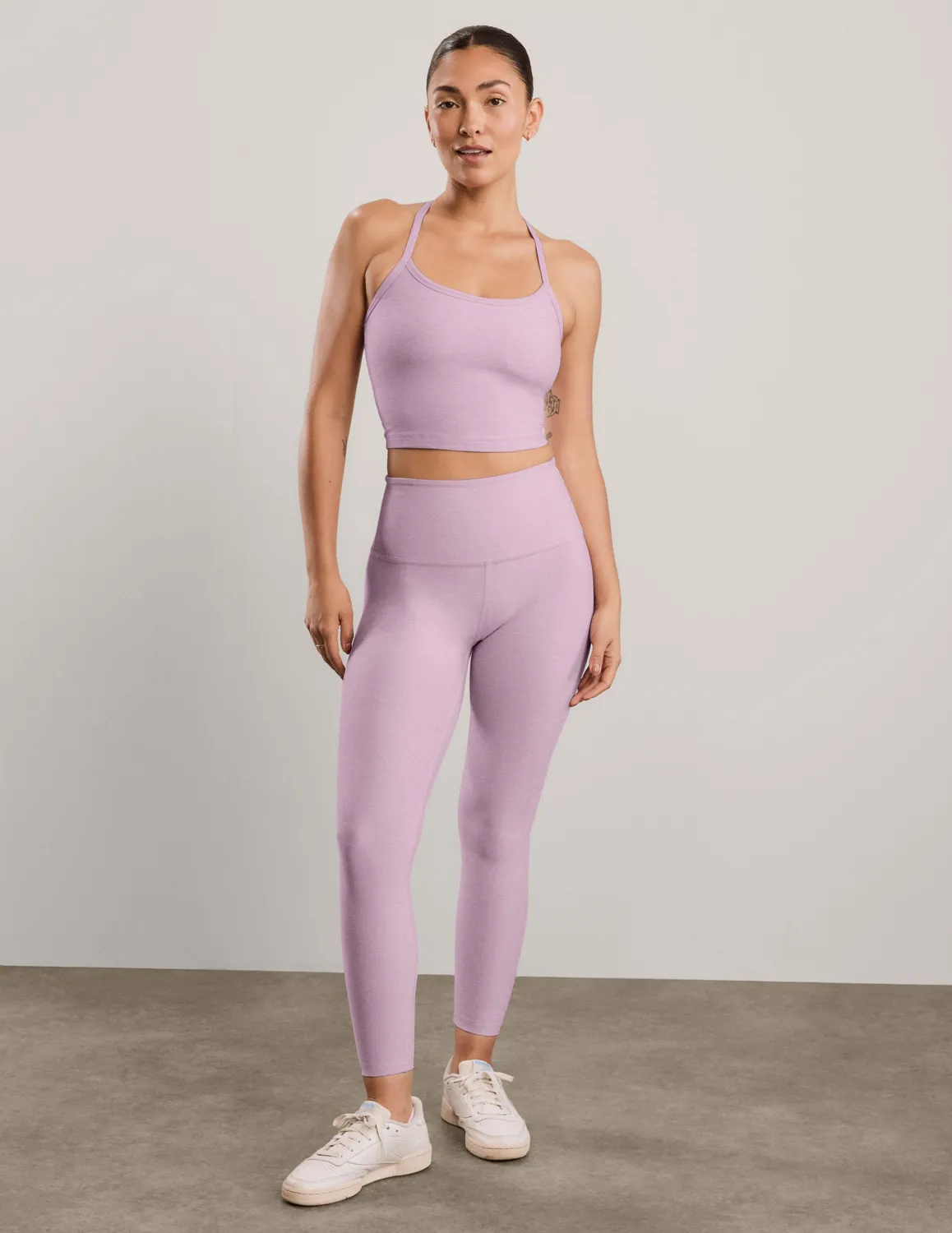 Beyond Yoga Spacedye Caught In The Midi High Waisted leggings Lavender mjuk