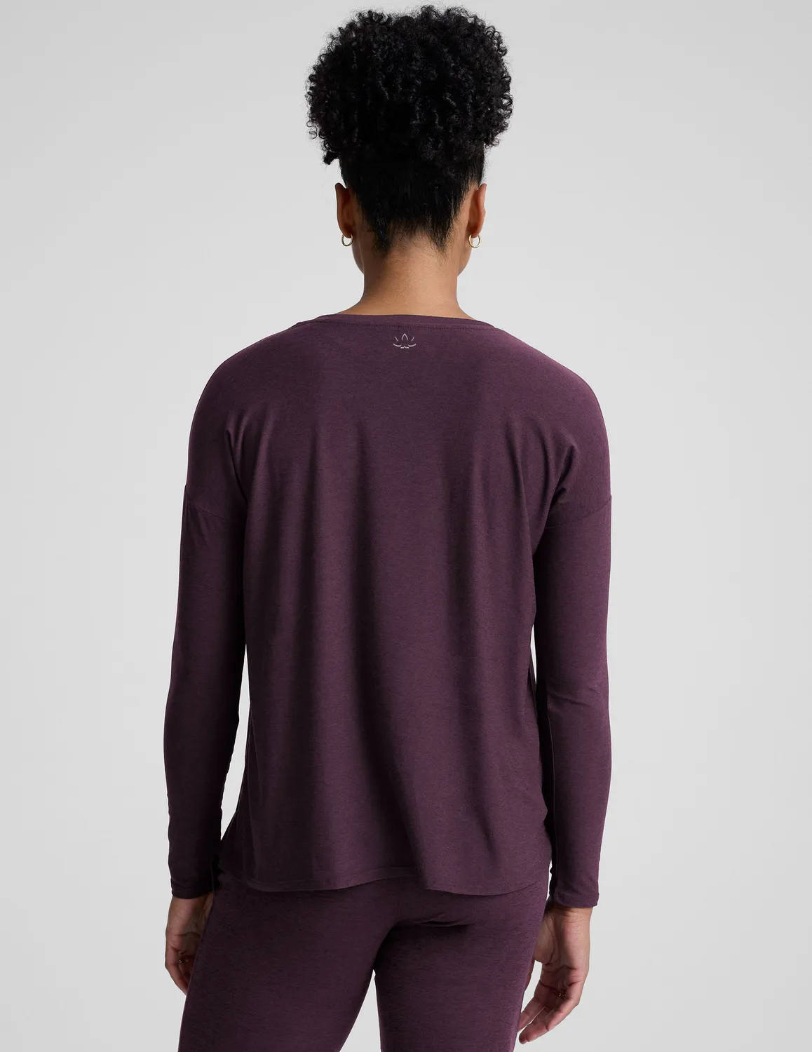 Beyond Yoga Featherweight Feels Like Home mamatröja Eggplant Purple amningsvänlig