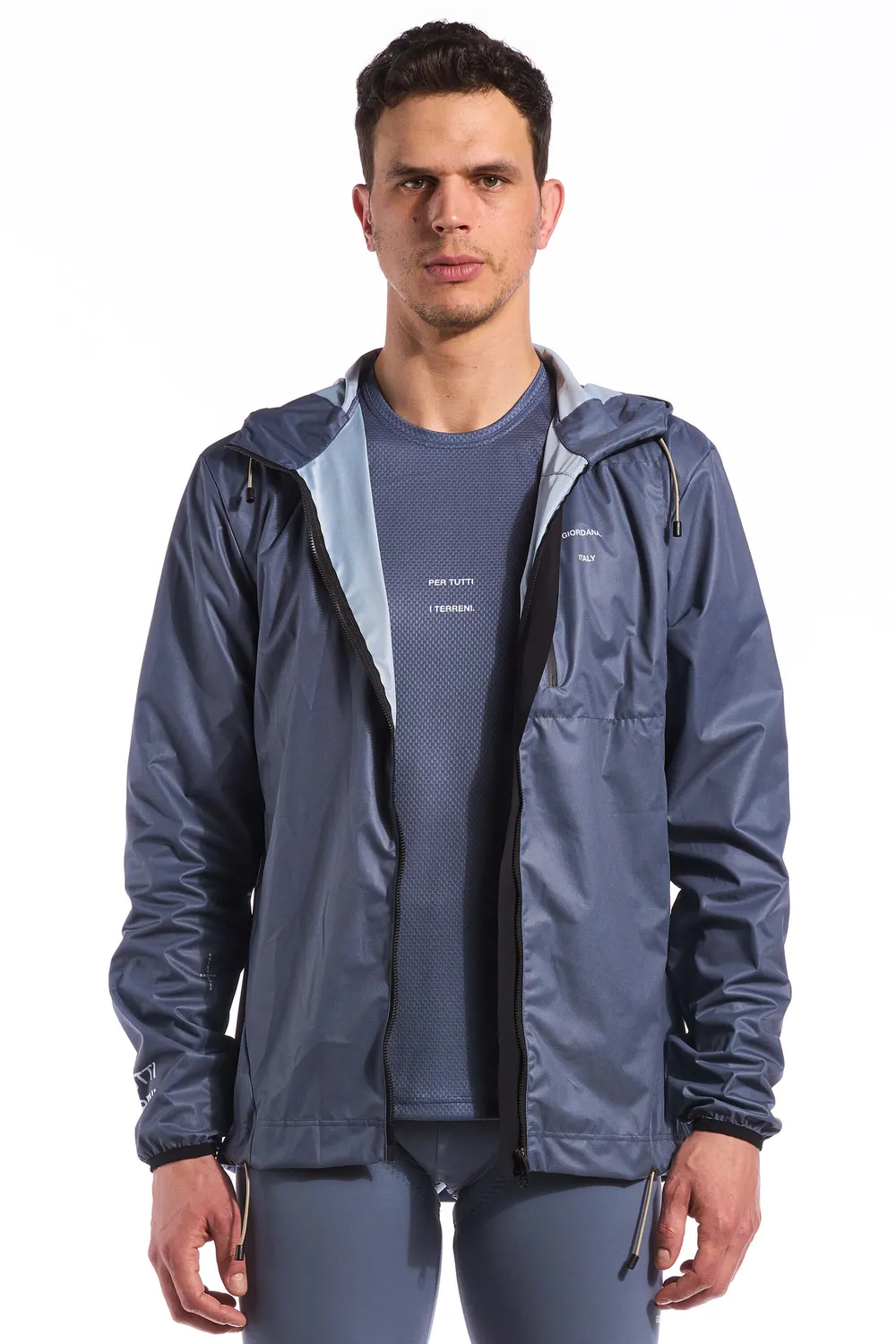 Giordana Jimmy vindjacka unisex blå packbar