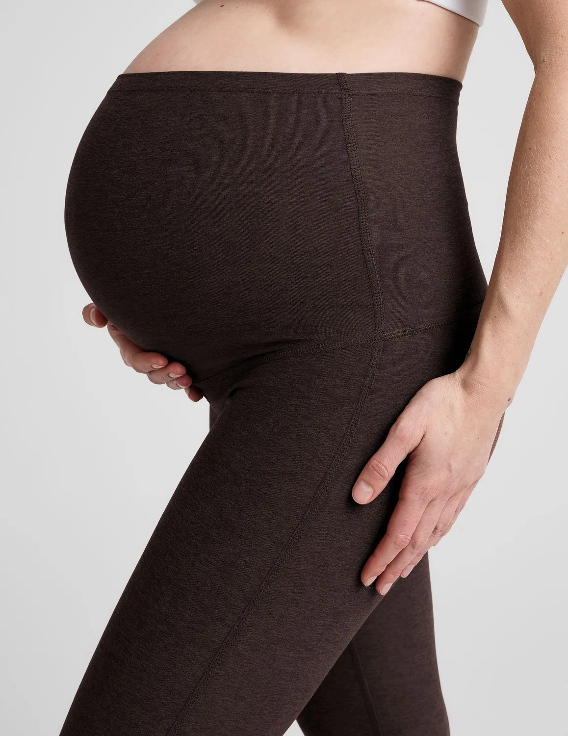 Beyond Yoga Spacedye Practice Maternity Pant mammabyxor Dark Chocolate