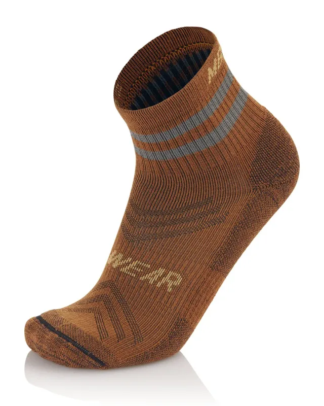 MB Wear Hiking Low vandringssockor M brun merino