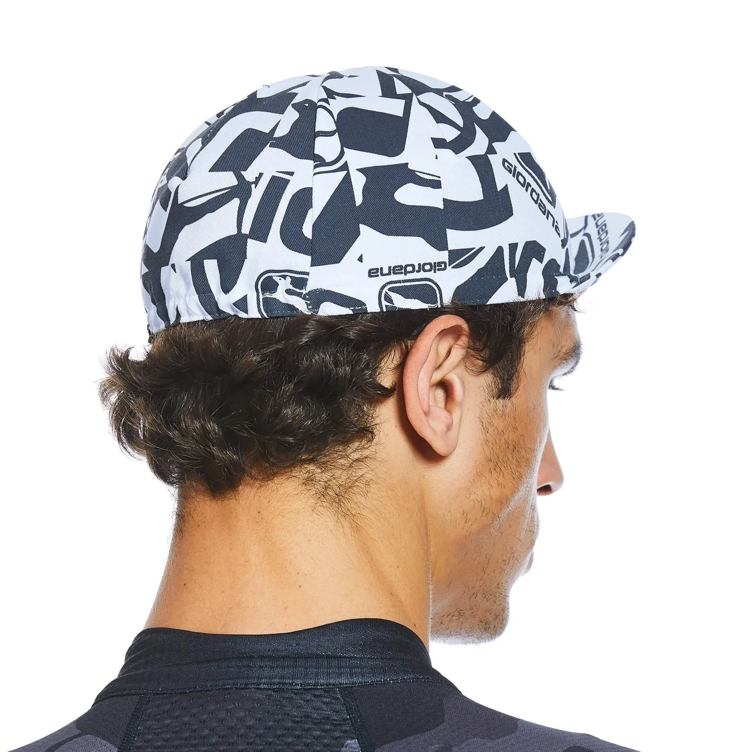 Giordana Camo cykelkeps bomull svart klassisk