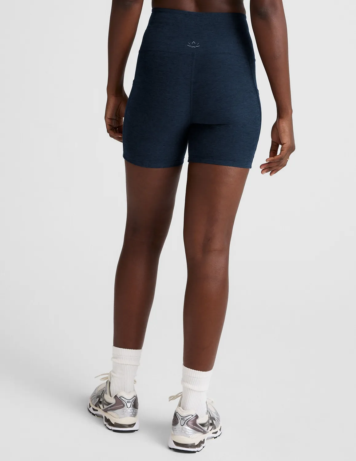 Beyond Yoga Spacedye Go Pocket 5" Short shorts Nocturnal Navy fickor