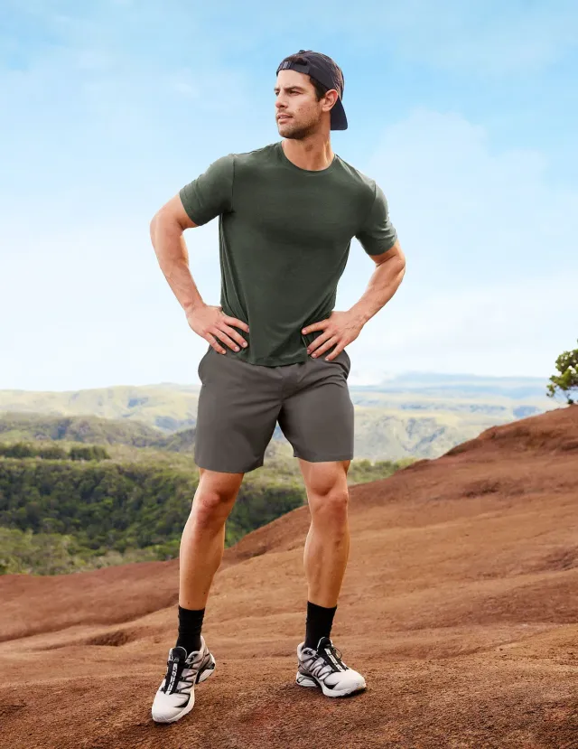 Beyond Yoga Pivotal 2.0 träningsshorts 7 tum Graphite