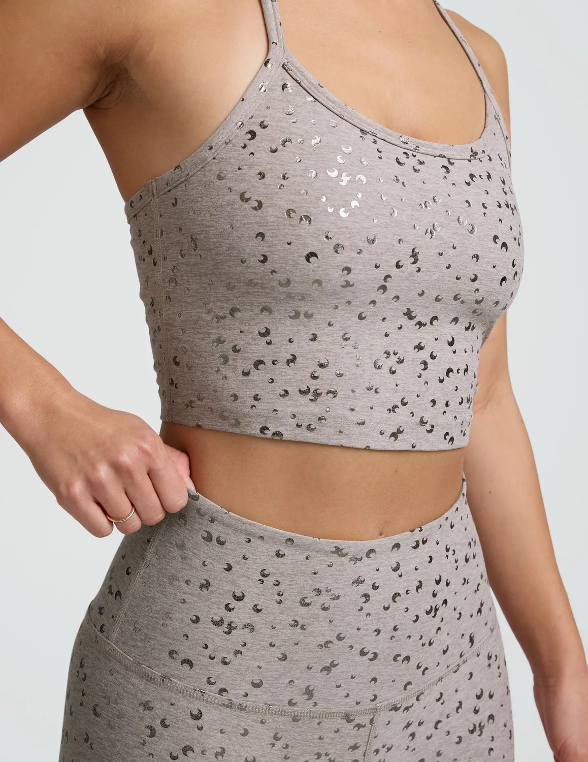 Beyond Yoga SoftShine High Waisted Midi Leggings Chai Mini Moons