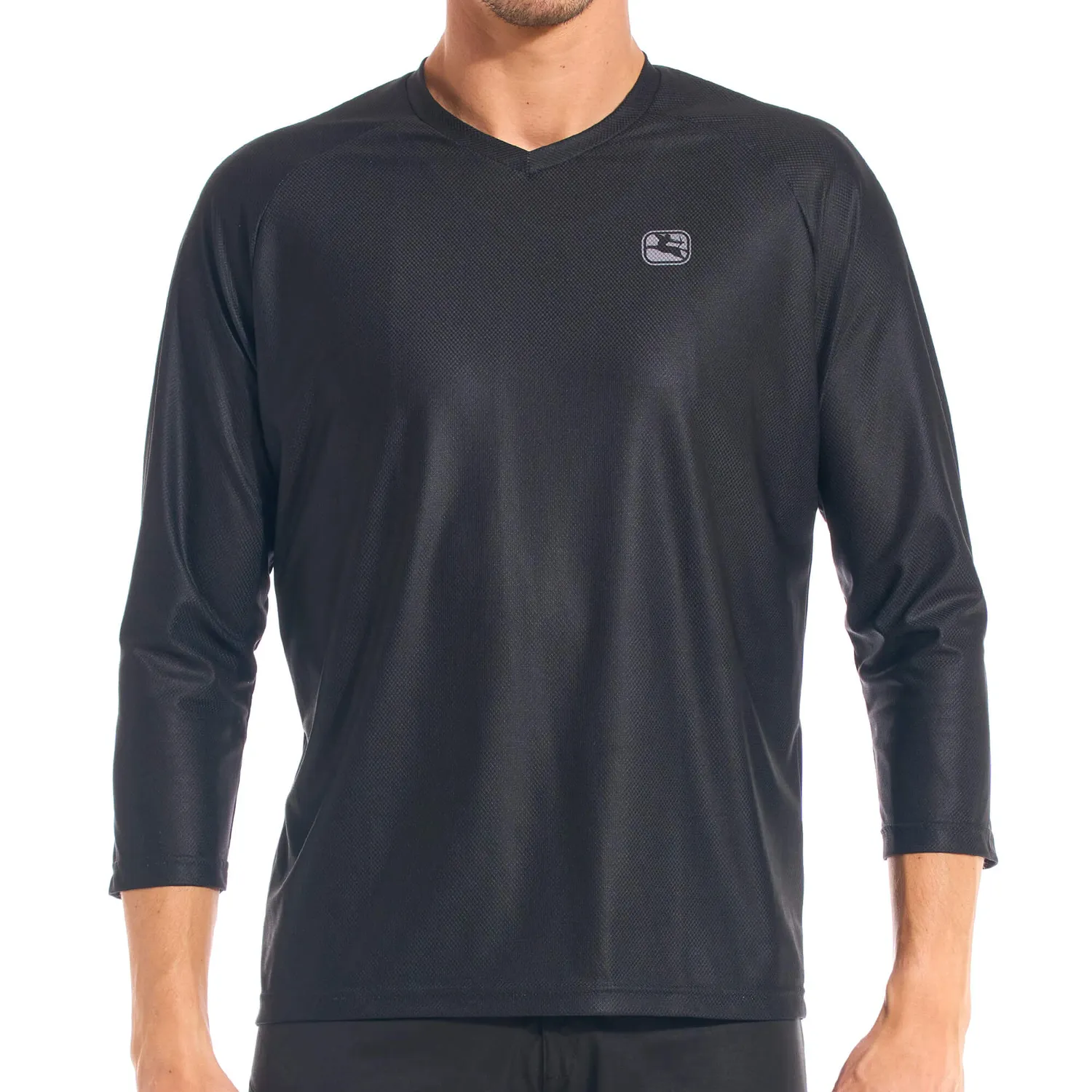 Giordana MTB 3/4 Sleeve cykeltröja svart slitstark