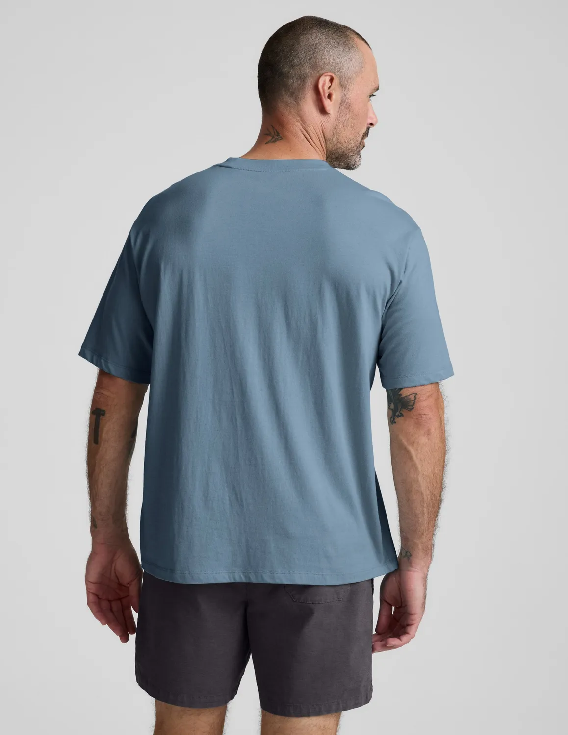 Beyond Yoga SoftKnit Cotton Tee t-shirt Harbor Blue bomull