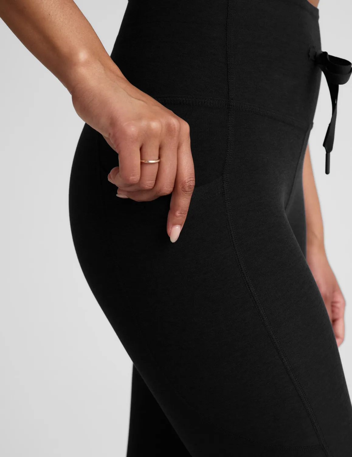 Beyond Yoga Spacedye Go Pocket Midi Legging tights Darkest Night ficka